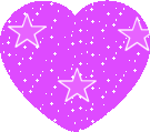 des étoiles rose dans un coeur rose